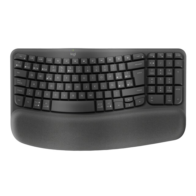 Imagen 0 de Teclado inalámbrico Logitech Wave Keys, ergonómico