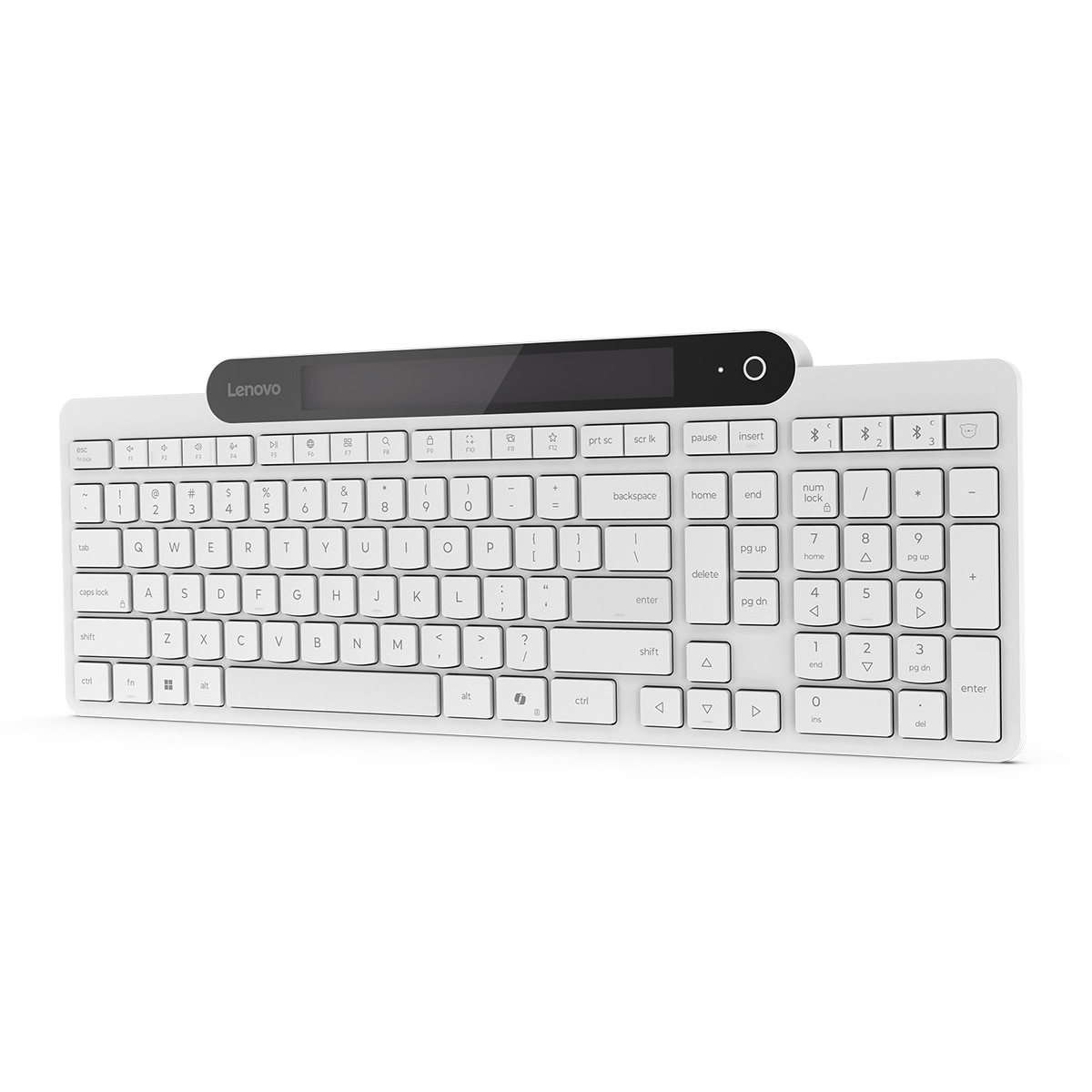 Teclado Lenovo 800 Bluetooth autocargable Blanco-2