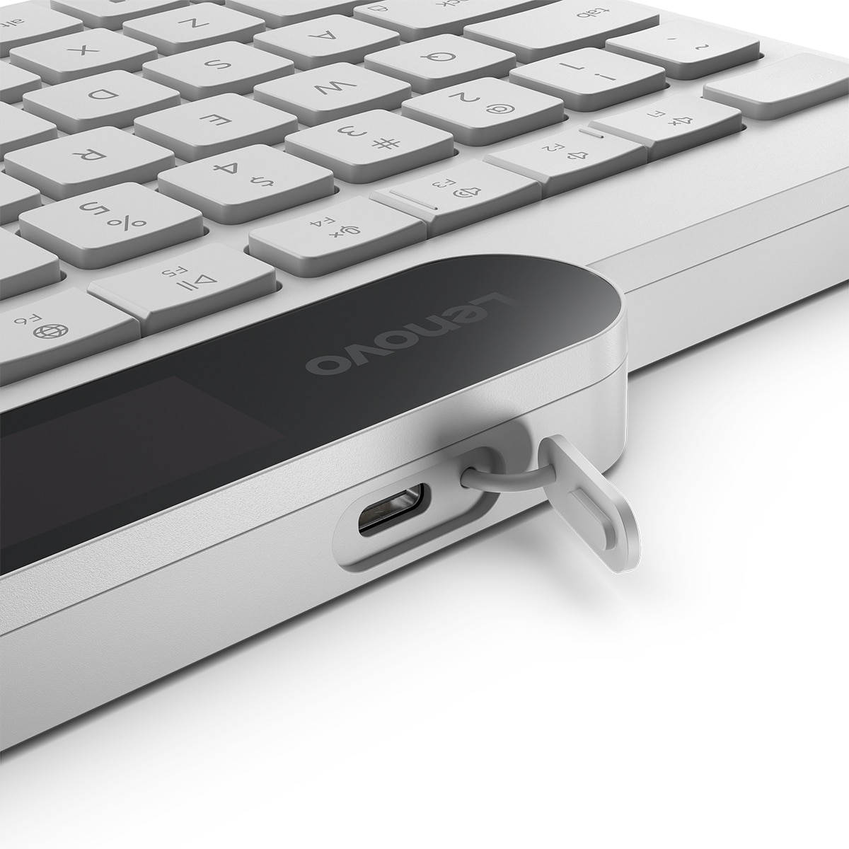 Teclado Lenovo 800 Bluetooth autocargable Blanco-7