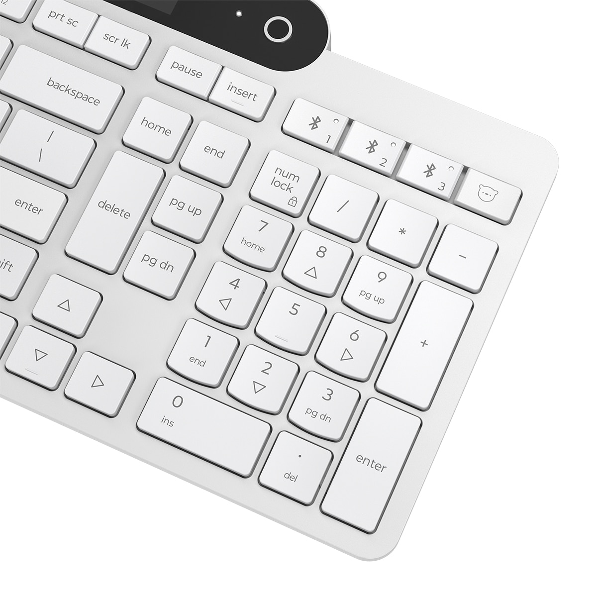 Teclado Lenovo 800 Bluetooth autocargable Blanco-8