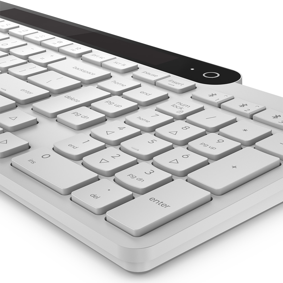 Teclado Lenovo 800 Bluetooth autocargable Blanco-9