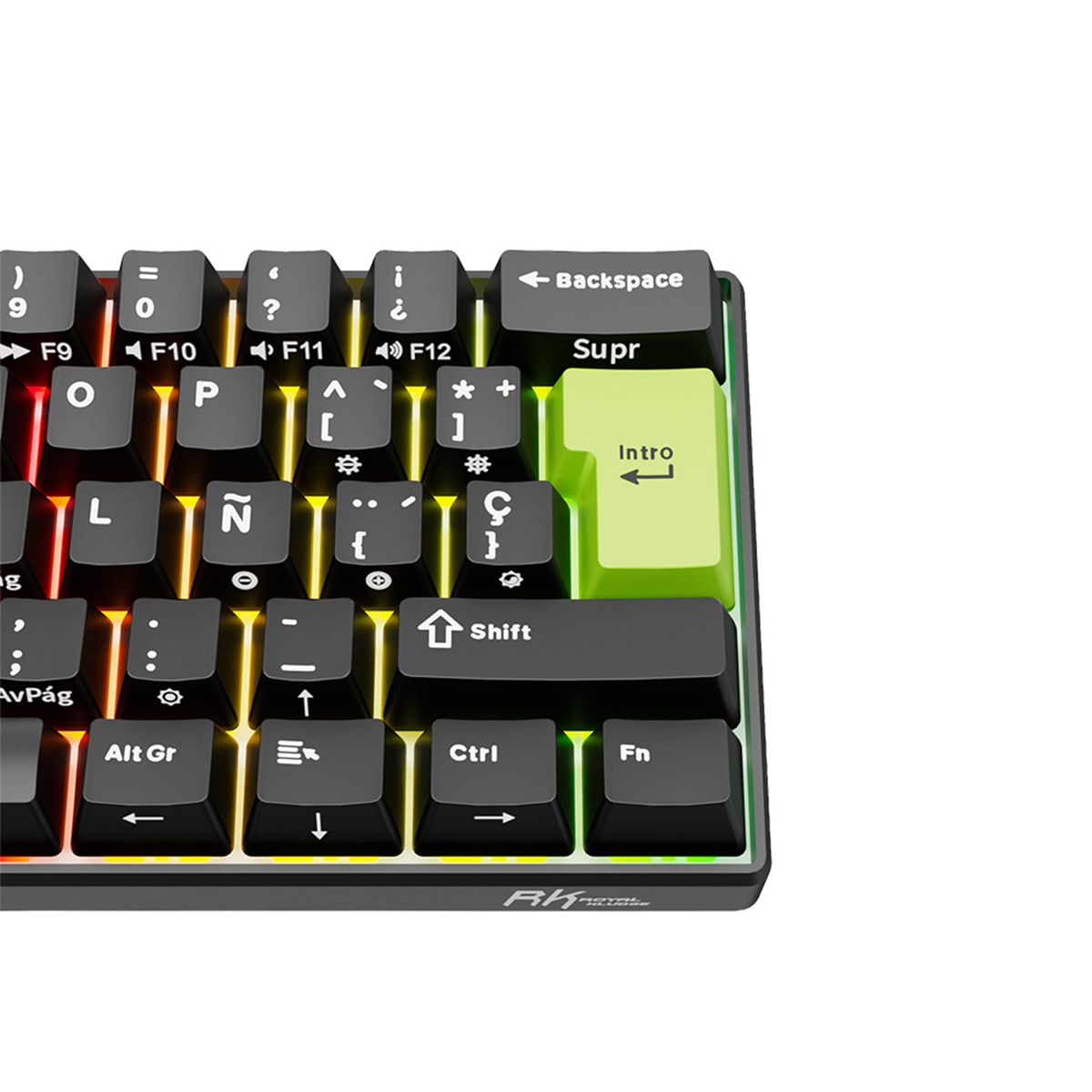 Teclado Royal Kludge RKC61 Hall Effect Magnetic Mint Switch Negro Negro-5