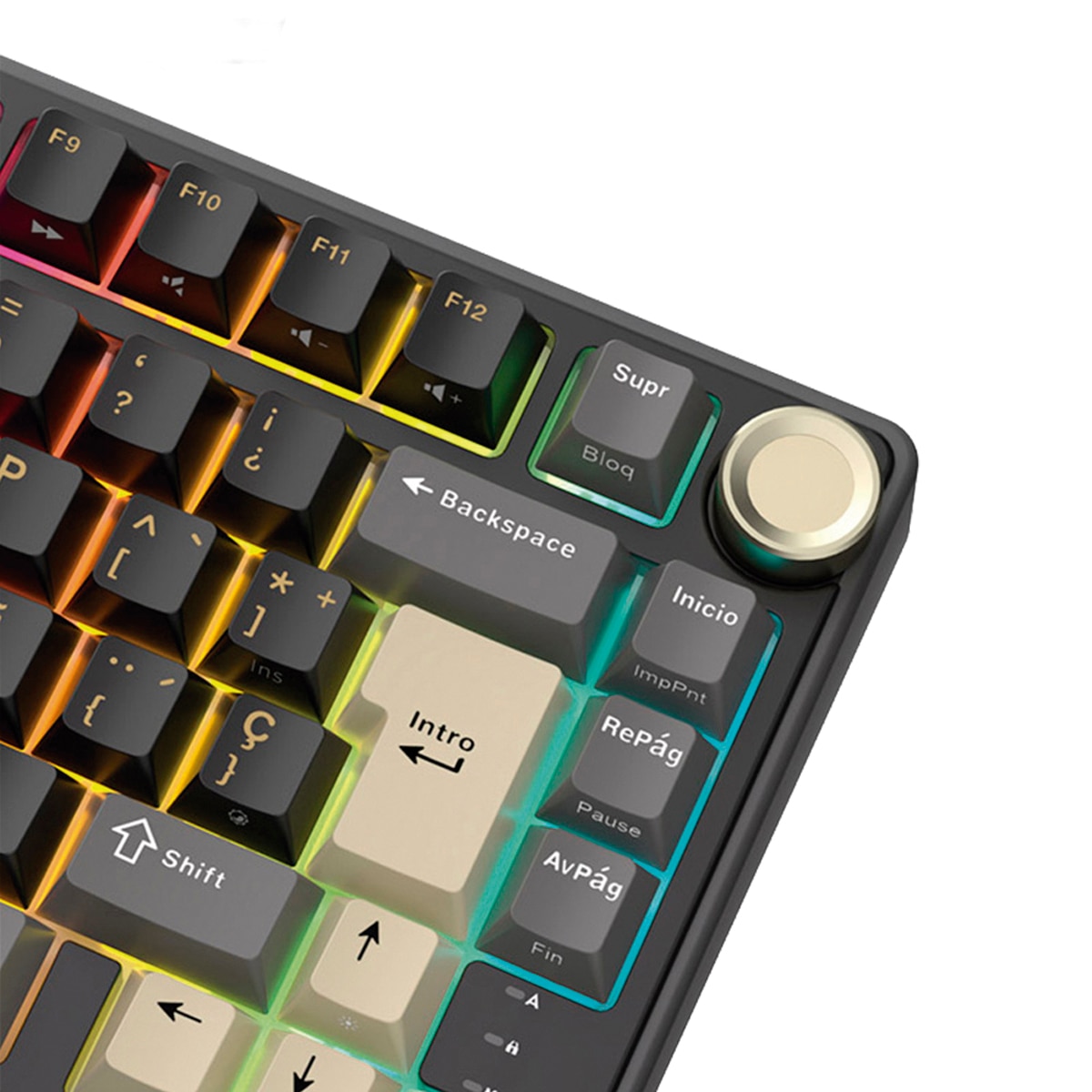 Teclado Gaming Royal Kludge R75 ISO-ES RGB Hot-Swappable Switch Silver Speed Phantom-4