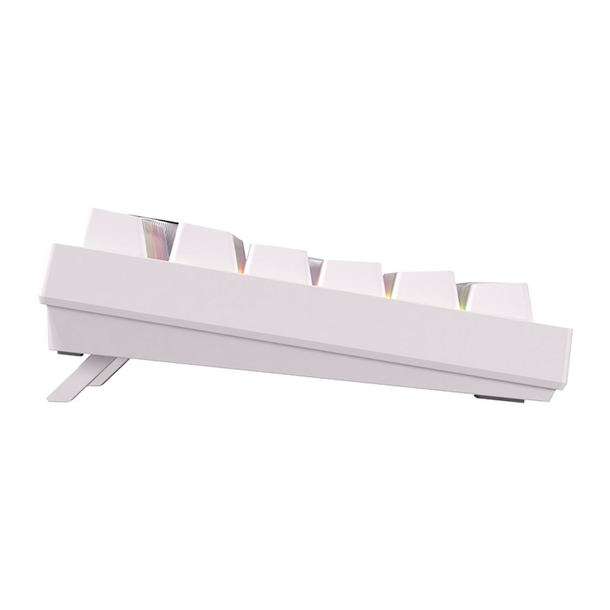Teclado Gaming Newskill Pyros Pro inalámbrico mecánico 75% con triple conectividad - Blanco Blanco-4