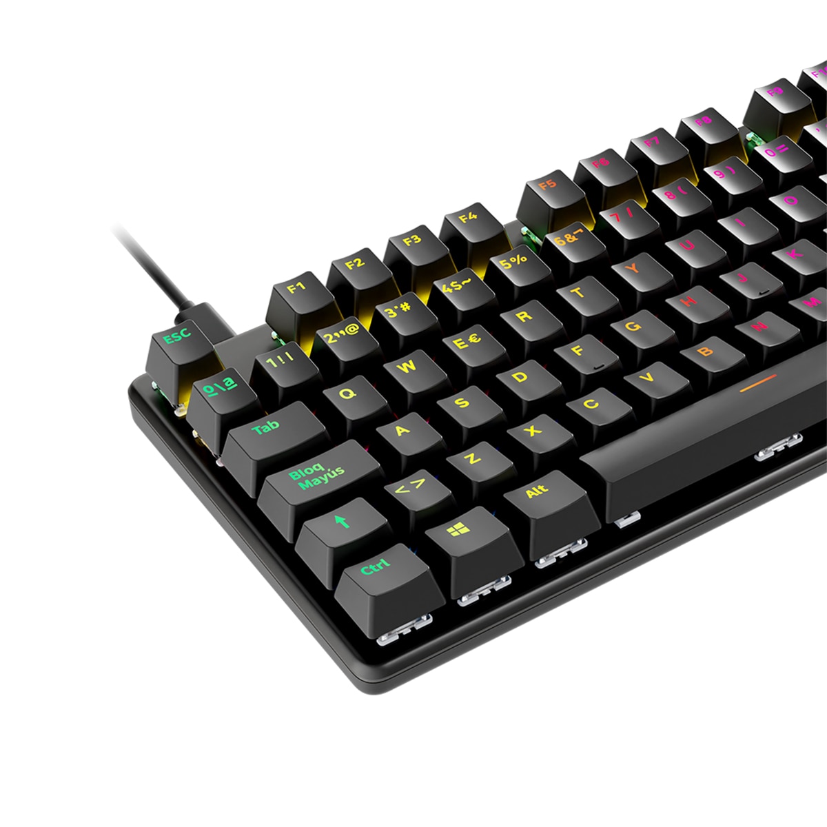 Teclado Gaming Newskill Serike V2 TKL mecánico hotswap con chasis de aluminio - Negro Negro-3