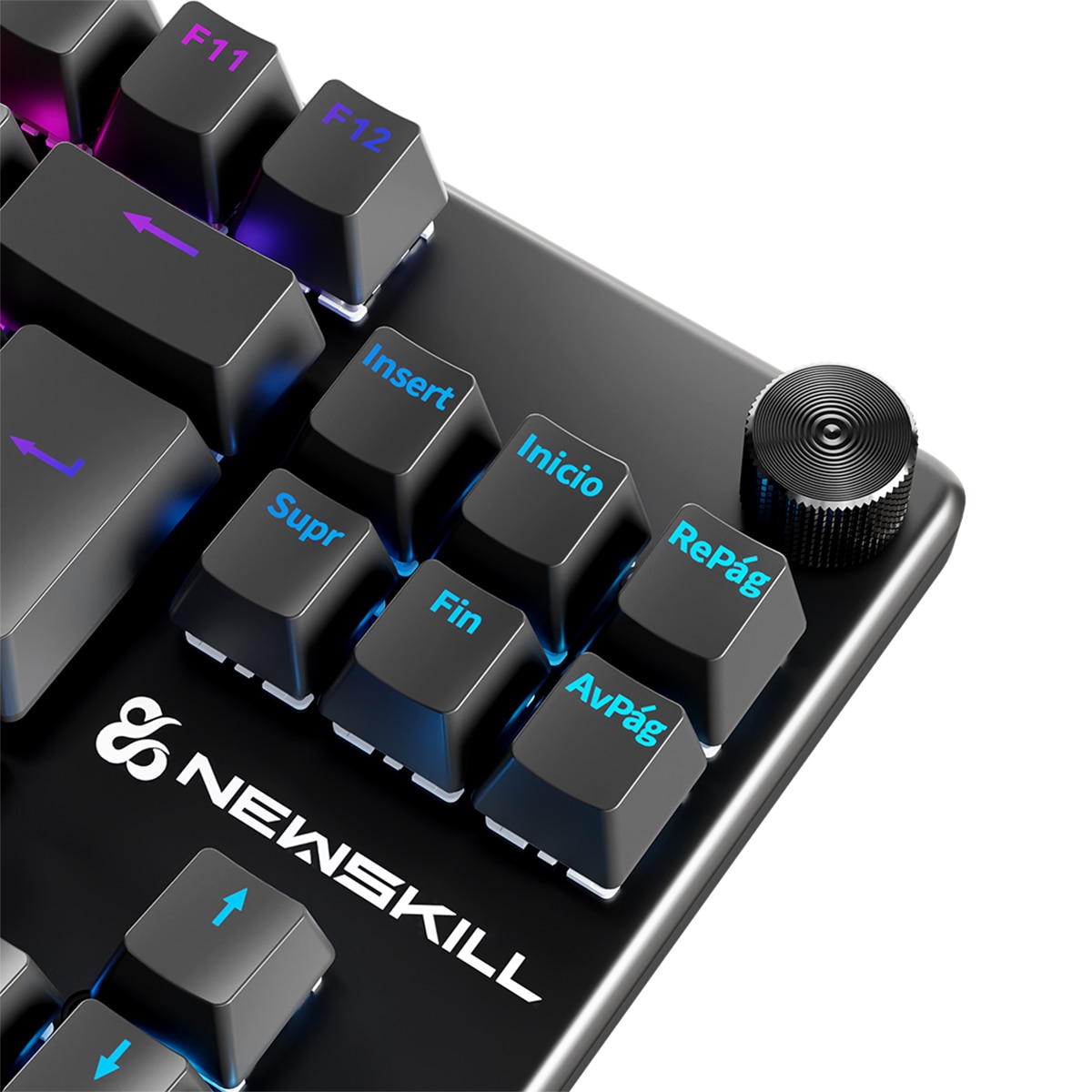 Teclado Gaming Newskill Serike V2 TKL mecánico hotswap con chasis de aluminio - Negro Negro-8