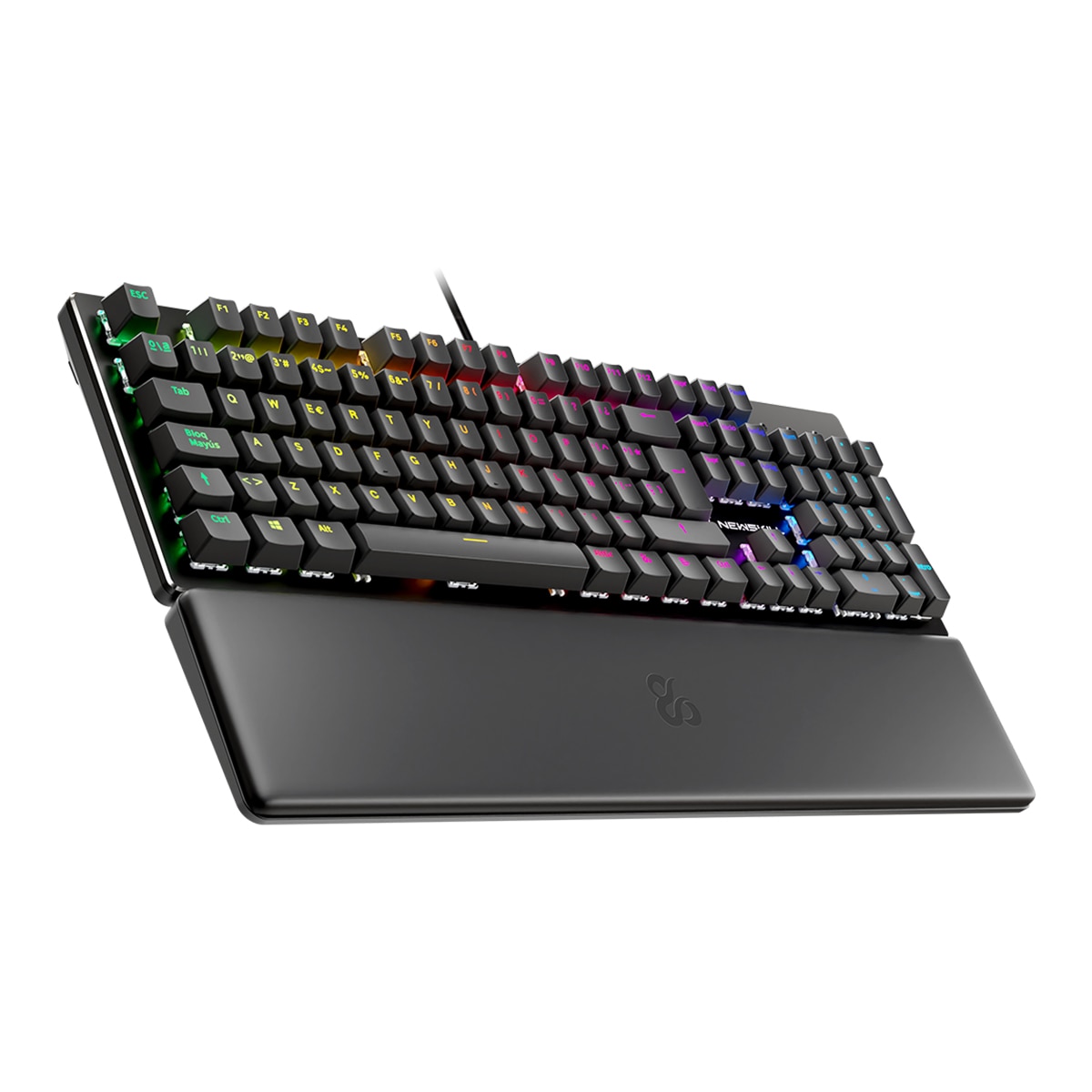 Teclado Gaming Newskill Serike V2 mecánico hotswap con chasis de aluminio y reposabrazos - Negro Negro-2