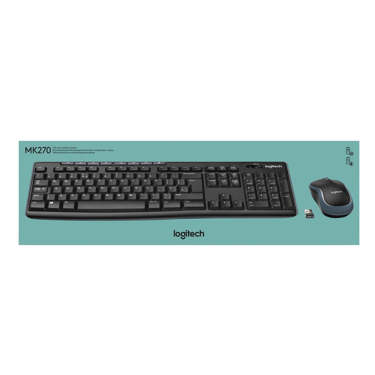 Teclado + Ratón Logitech MK270 Inalámbrico 4
