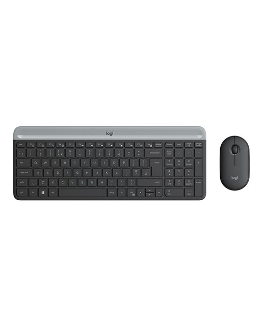 Teclado + ratón inalámbricos Logitech Slim Combo MK470 Gris Grafito-1