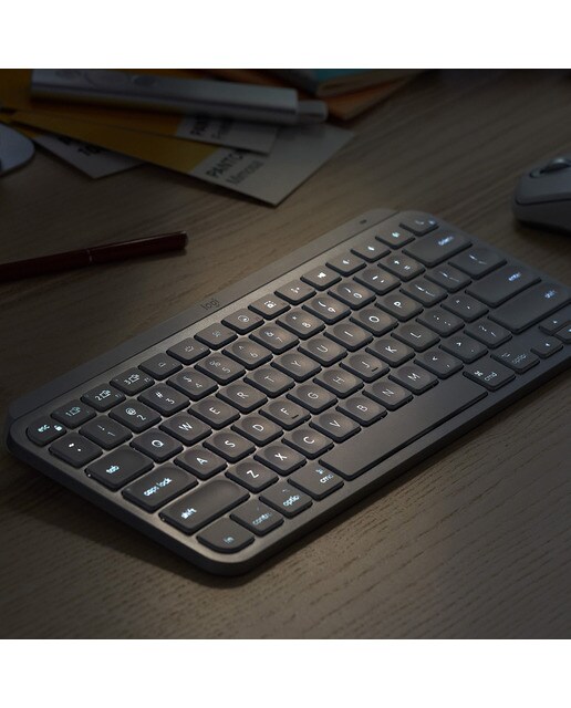 Teclado inalámbrico Logitech MX Keys Mini Gris pálido - Gris claro Gris claro-4