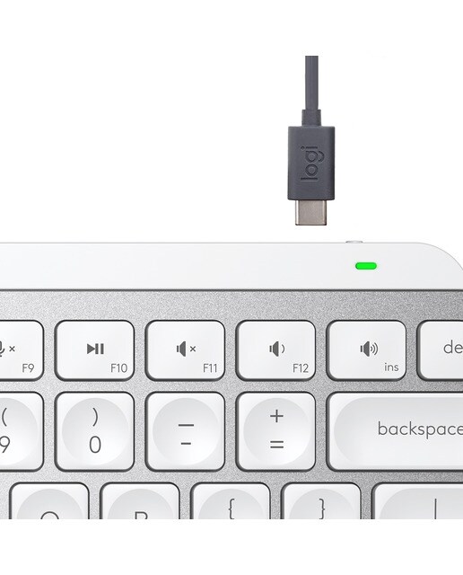 Teclado inalámbrico Logitech MX Keys Mini Gris pálido - Gris claro Gris claro-6