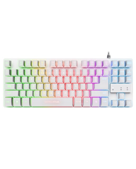 Imagen 0 de Teclado Gaming Trust GXT 833W Thado TKL blanco