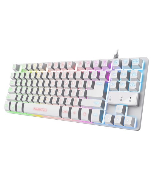 Imagen 2 de Teclado Gaming Trust GXT 833W Thado TKL - Blanco Blanco