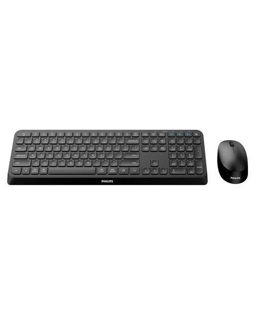 Combo ratón y teclado inalámbricos Philips SPT6407B - Negro Negro-3