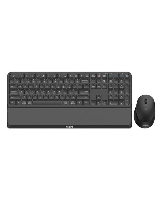 Combo ratón y teclado inalámbricos Philips SPT6607B Negro