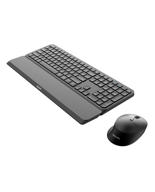 Combo ratón y teclado inalámbricos Philips SPT6607B Negro Negro-2