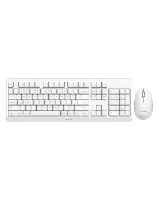Imagen 0 de Combo ratón y teclado inalámbricos Philips SPT6307WL Blanco