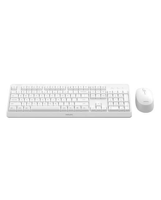 Combo ratón y teclado inalámbricos Philips SPT6307WL Blanco Blanco-3