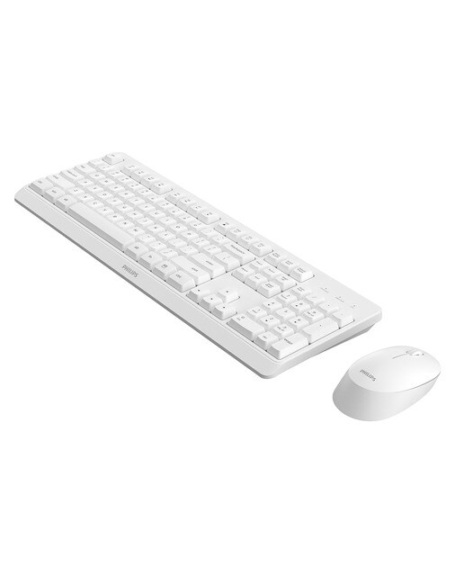 Combo ratón y teclado inalámbricos Philips SPT6307WL Blanco Blanco-4