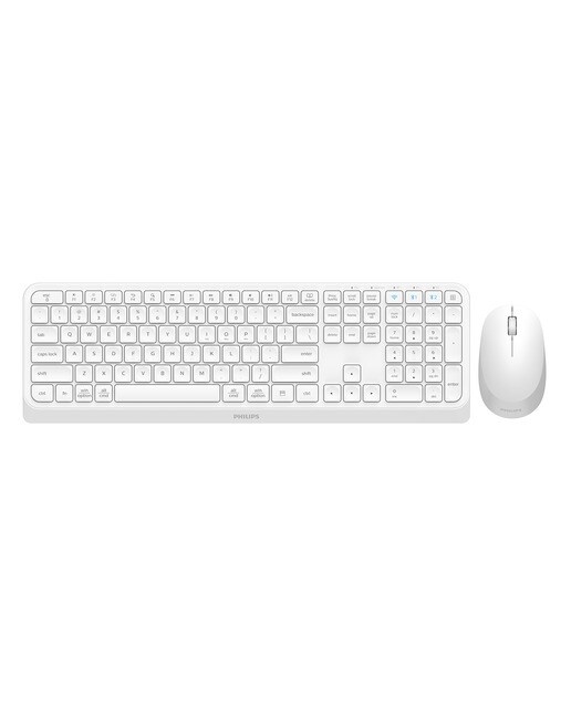 Imagen 0 de Combo ratón y teclado inalámbricos Philips SPT6407W Blanco