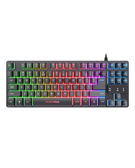 Pack Gaming Trust GXT780 teclado, ratón, auriculares y alfombrilla - Negro Negro-2