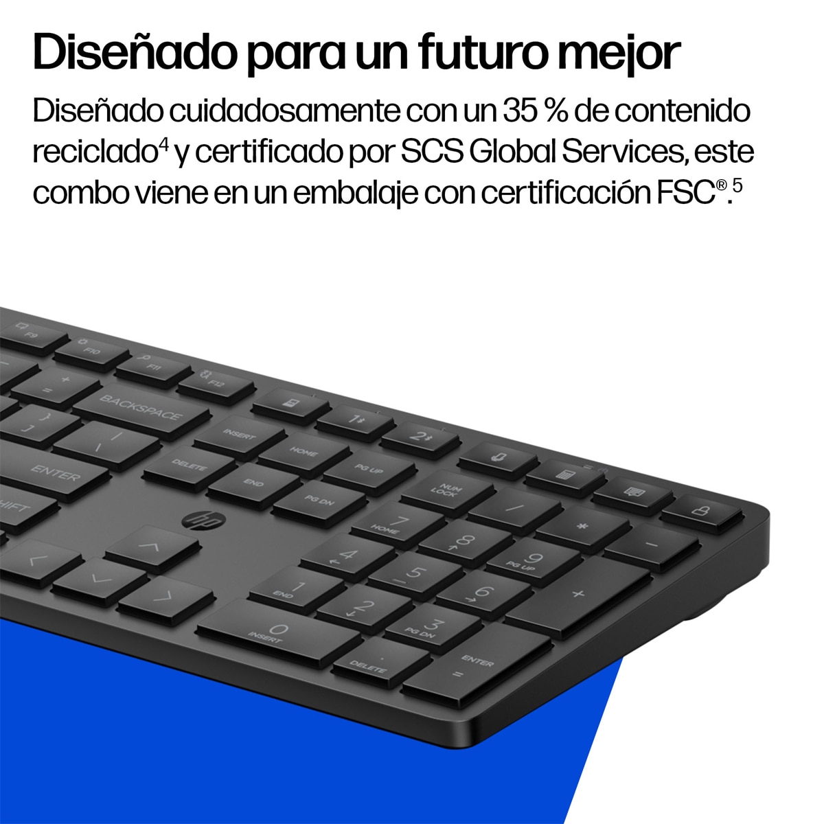 Combo de teclado y ratón inalámbricos HP 490C Negro Negro-4