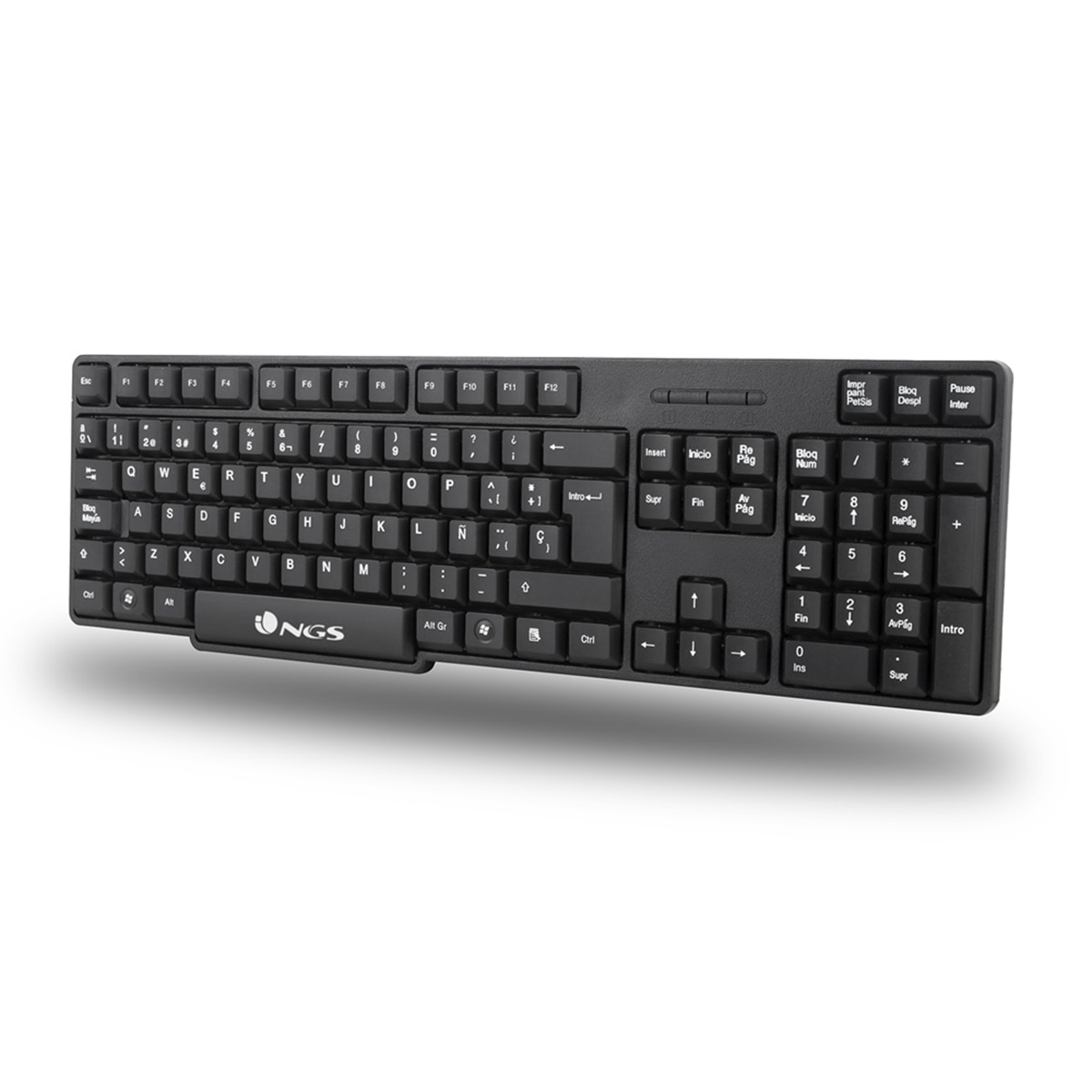 Combo de ratón y teclado inalámbricos NGS Euphoria - Negro Negro-3