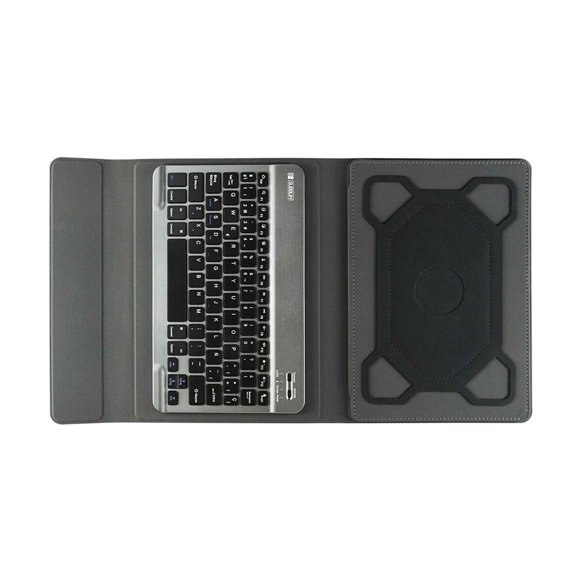 Funda con teclado gris Subblim PRO Bluetooth para tablets de 10,1" Gris-2
