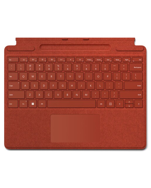 Teclado rojo Microsoft Signature para Surface Pro 9, Pro 8 y Pro X Rojo Amapola-1