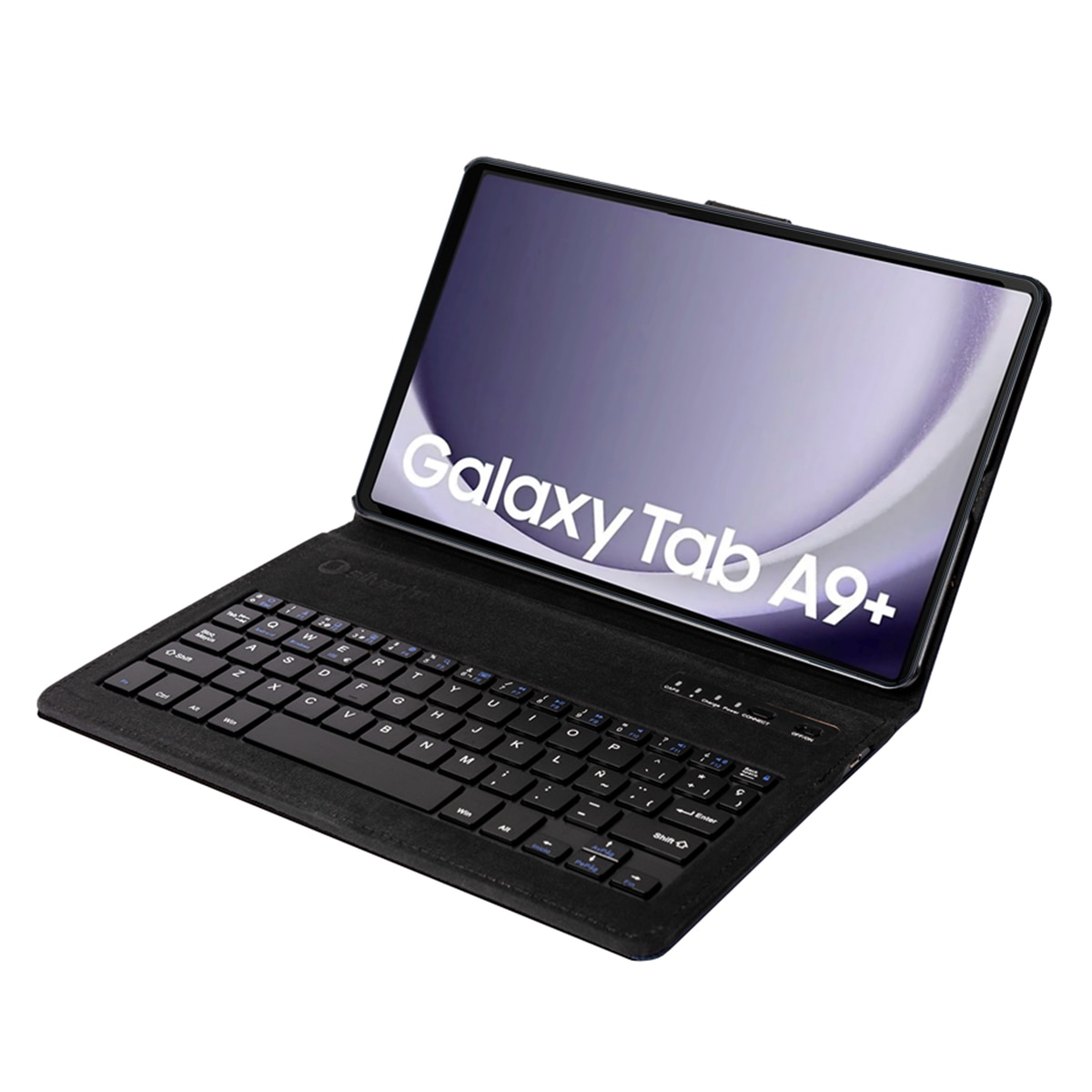 Funda SilverHT Wave Blue con teclado Bluetooth para tablet Samsung Galaxy TAB A11+ / TAB A9+ 11" (2023) Azul-3