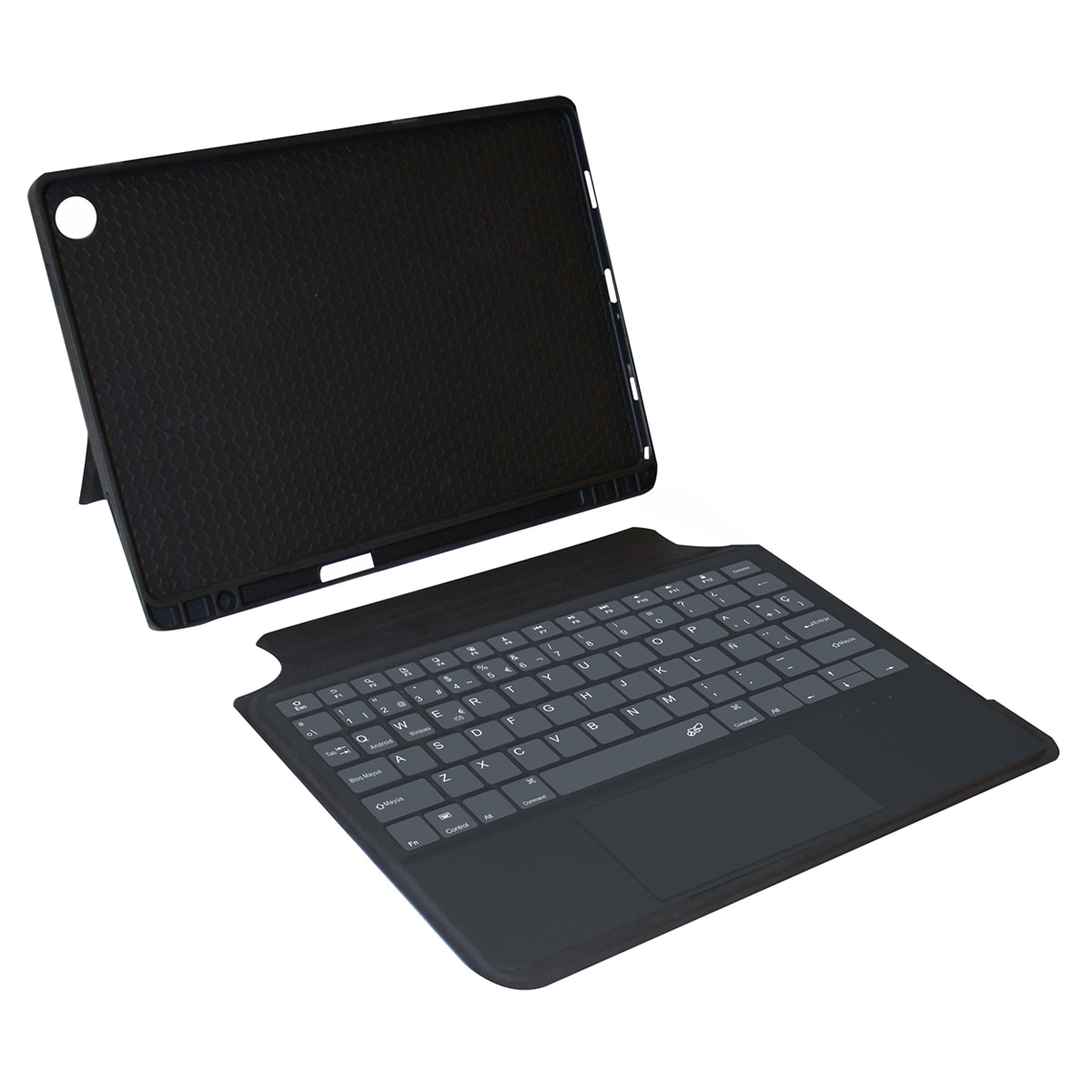 Funda SilverHT Wave Black con teclado magnético Bluetooth para tablet Samsung Galaxy TAB A11+ / TAB A9+ 11" (2023) Negro-1