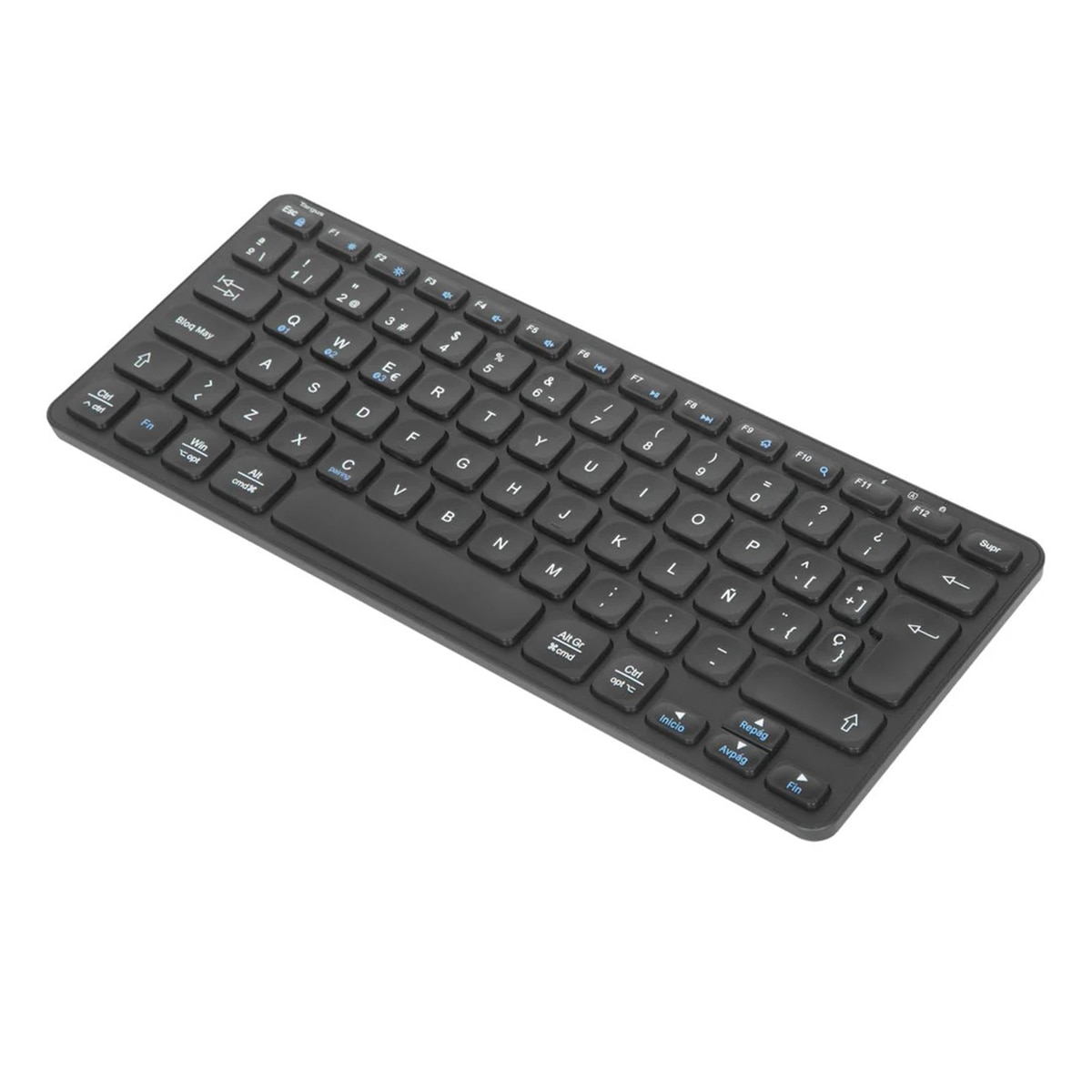 Teclado compacto Targus multidispositivo Bluetooth antimicrobiano Negro-3