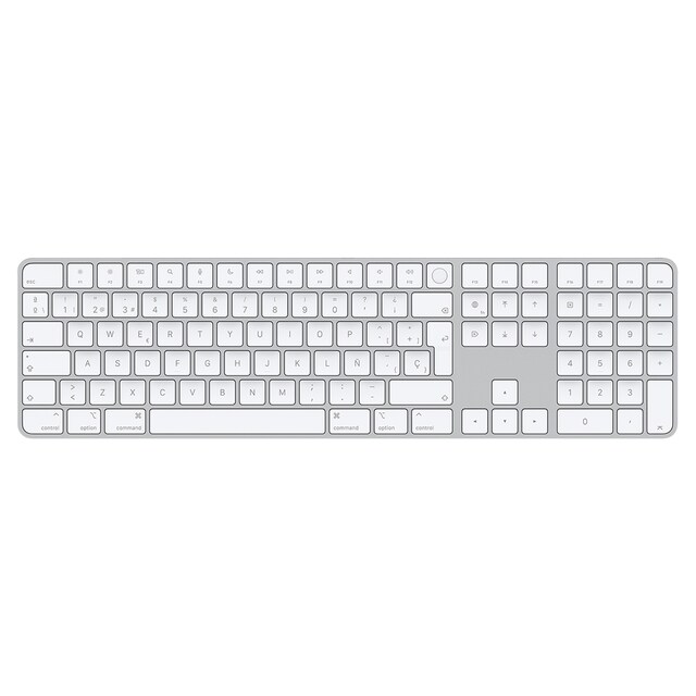 Imagen 0 de Teclado Apple Magic Keyboard con touch ID y teclado numérico blanco