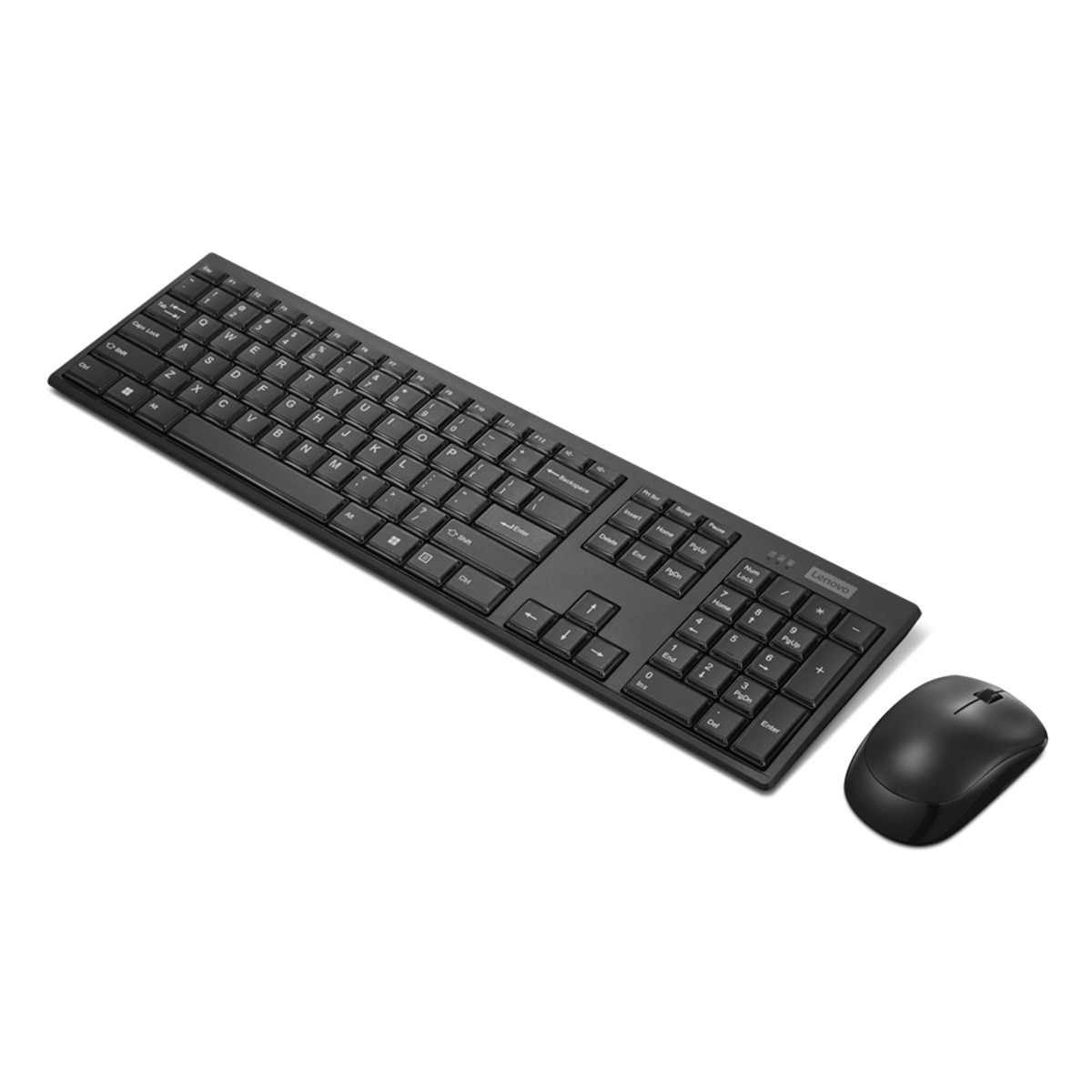 Combo de teclado + ratón inalámbrico Lenovo 100 Negro Negro-2