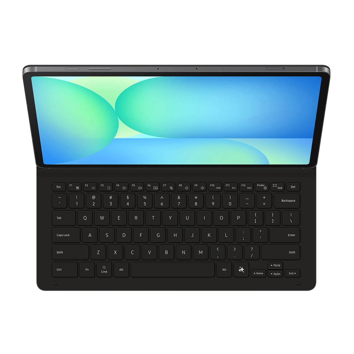 Funda teclado Samsung Keyboard Slim IA negra para Galaxy Tab S10 FE+ Negro-12