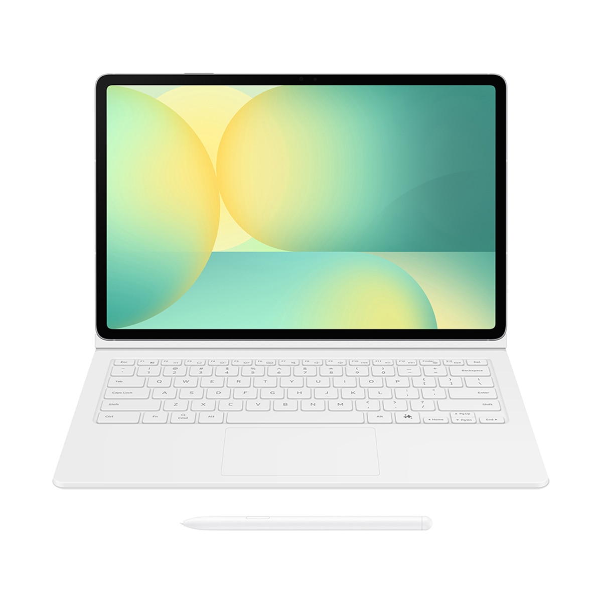 Funda teclado Samsung Keyboard IA blanca para Galaxy Tab S10 FE+ Blanco-9