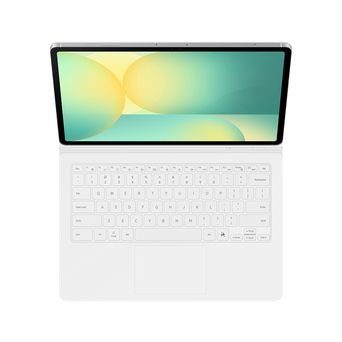 Funda teclado Samsung Keyboard IA blanca para Galaxy Tab S10 FE+ Blanco-10