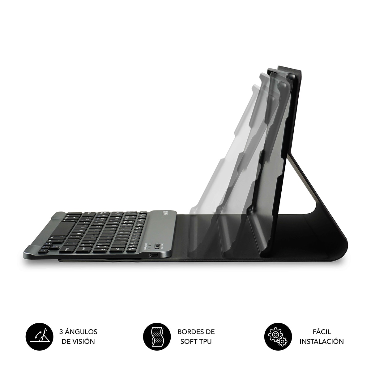 Funda con teclado Subblim KeyTab Pro BT para Lenovo Tab 10,1? (2025) Negro-3