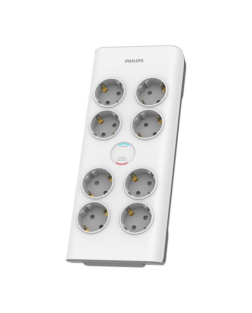 Imagen 0 de Regleta de protección Philips SPN7080WA, 8 enchufes Blanco