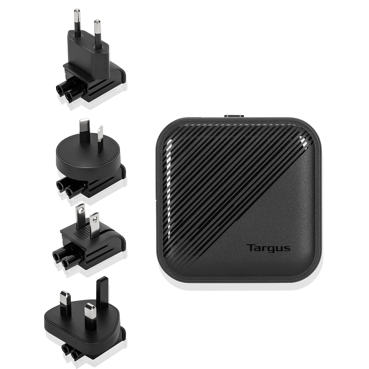Cargador de pared Targus GaN de 65W Negro-8