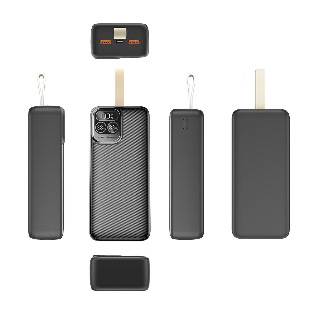 Powerbank  Rivacase VA2585, 20W, 30000 mA/h Preto-4