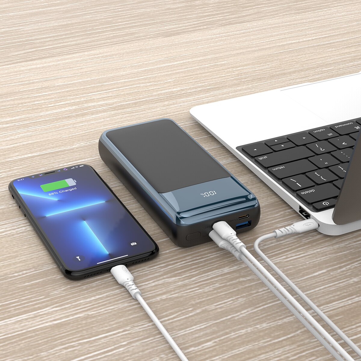 Powerbank Rivacase VA1075, 45W, 20000 mA/h Preto-3