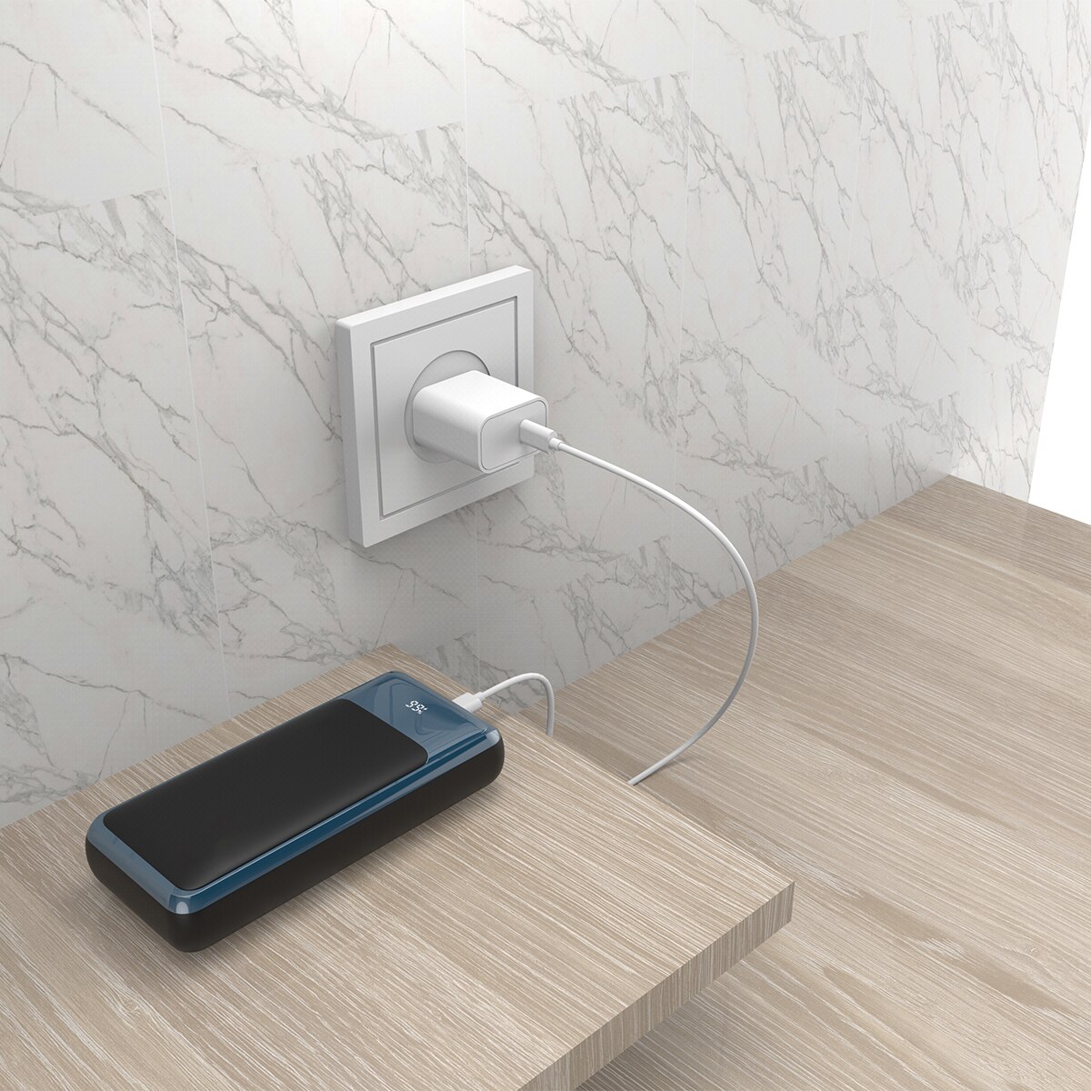Powerbank Rivacase VA1075, 45W, 20000 mA/h Preto-4