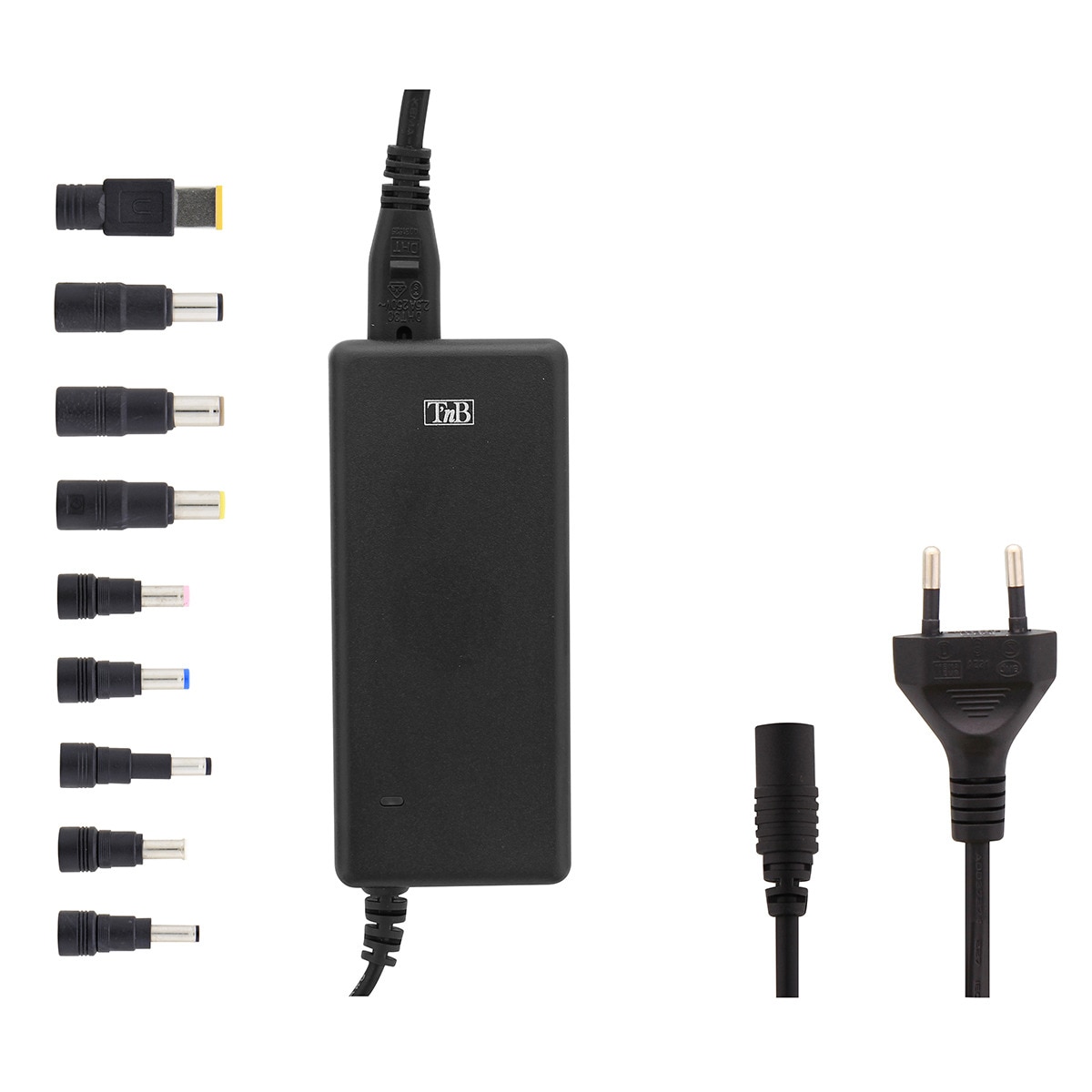 Cargador universal T'nB 65 W / 19 V para portátiles Negro-1