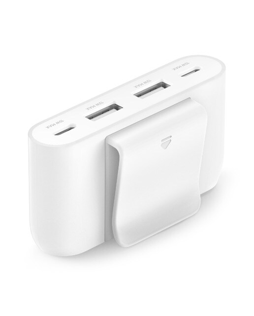 Extensor de Corrente Belkin BoostCharge com 4 entradas USB Branco-1