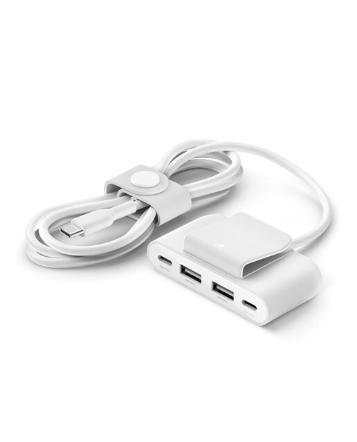 Extensor de Corrente Belkin BoostCharge com 4 entradas USB Branco-2