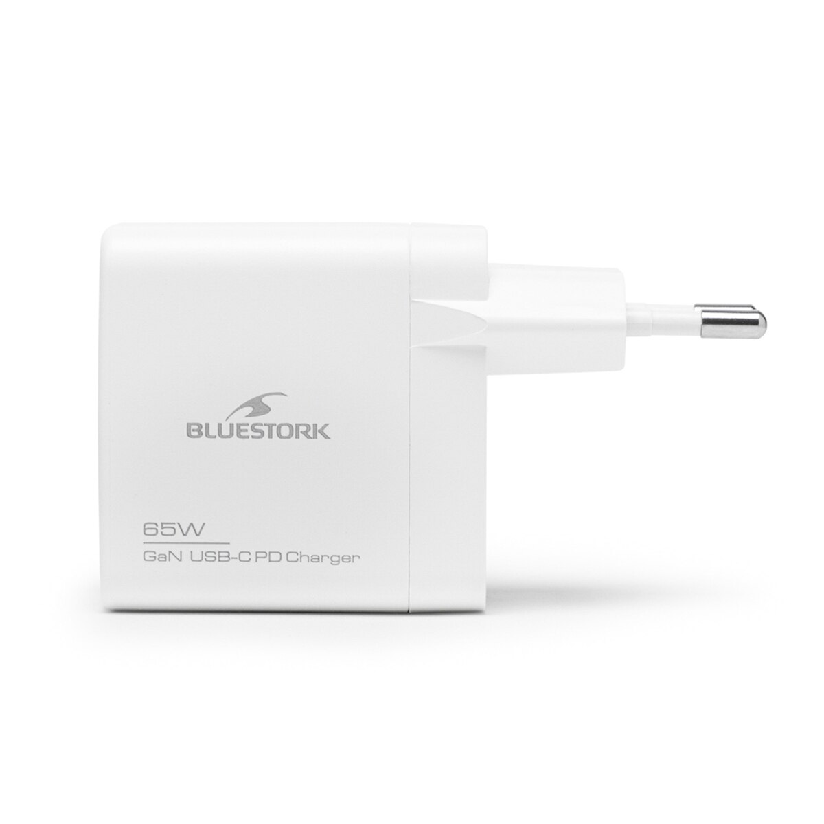 Cargador Bluestork GaN USB-C 65W Blanco-3