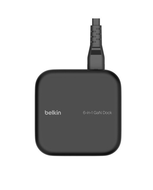 Hub Belkin Connect USB-C GaN 6 en 1 Core de 130 W Negro-4