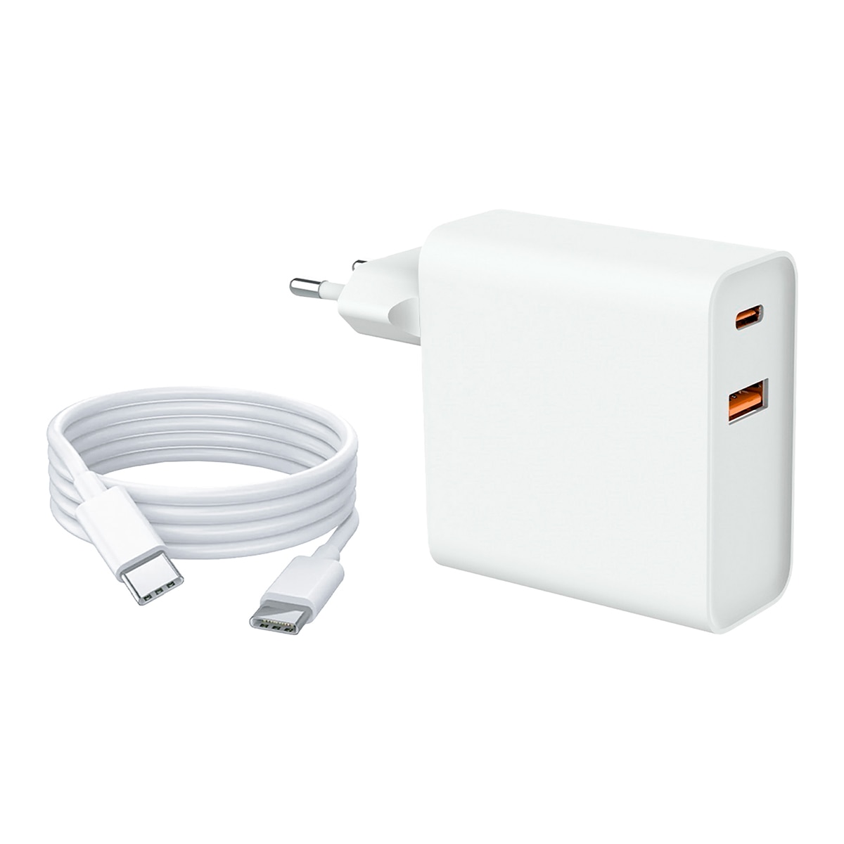 Cargador Mutto 65W USB-C + Cable de 2 metros Blanco-2