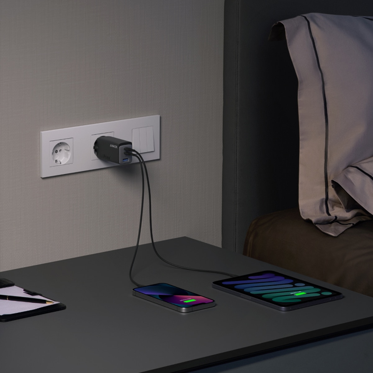 Cargador de pared Anker 735 (GaNPrime 65W) USB-C Negro-3